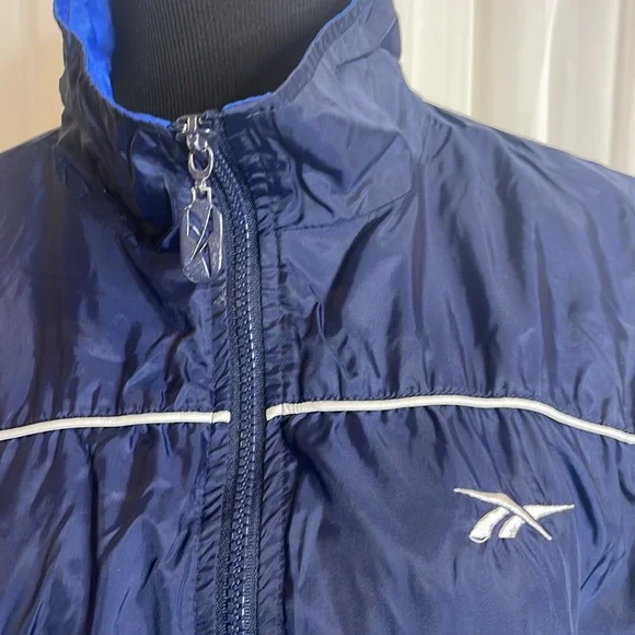 Dark Blue/Blue REEBOK Zippered Jacket - Picture 2 of 5